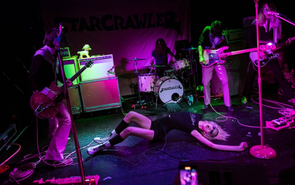 Starcrawler performs during a Punk Rock Bowling music festival club show at Backstage Bar & ...