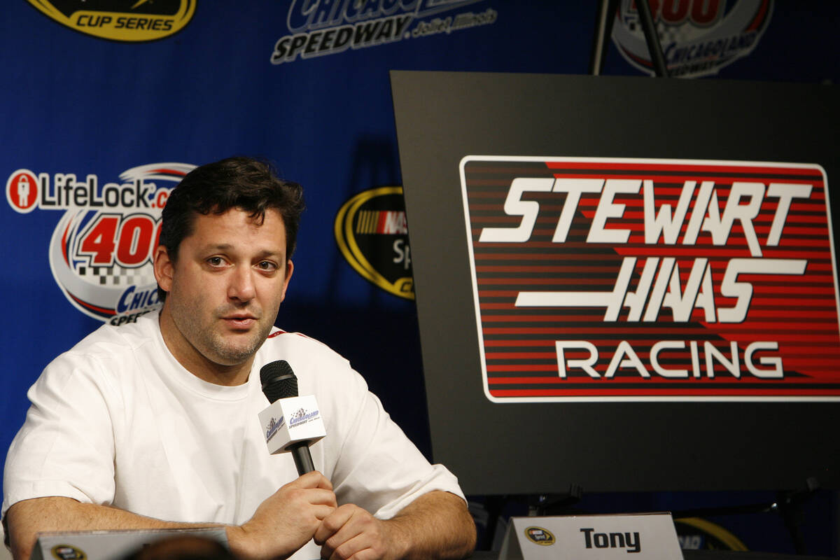 FILE - NASCAR driver Tony Stewart announces he will become a driver and co-owner of Haas CNC Ra ...