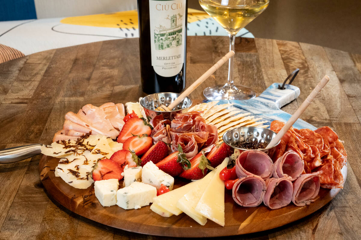 Charcuterie from Azzurra Wine Bar, set to open on June 7, 2024, in Henderson, in the Las Vegas ...