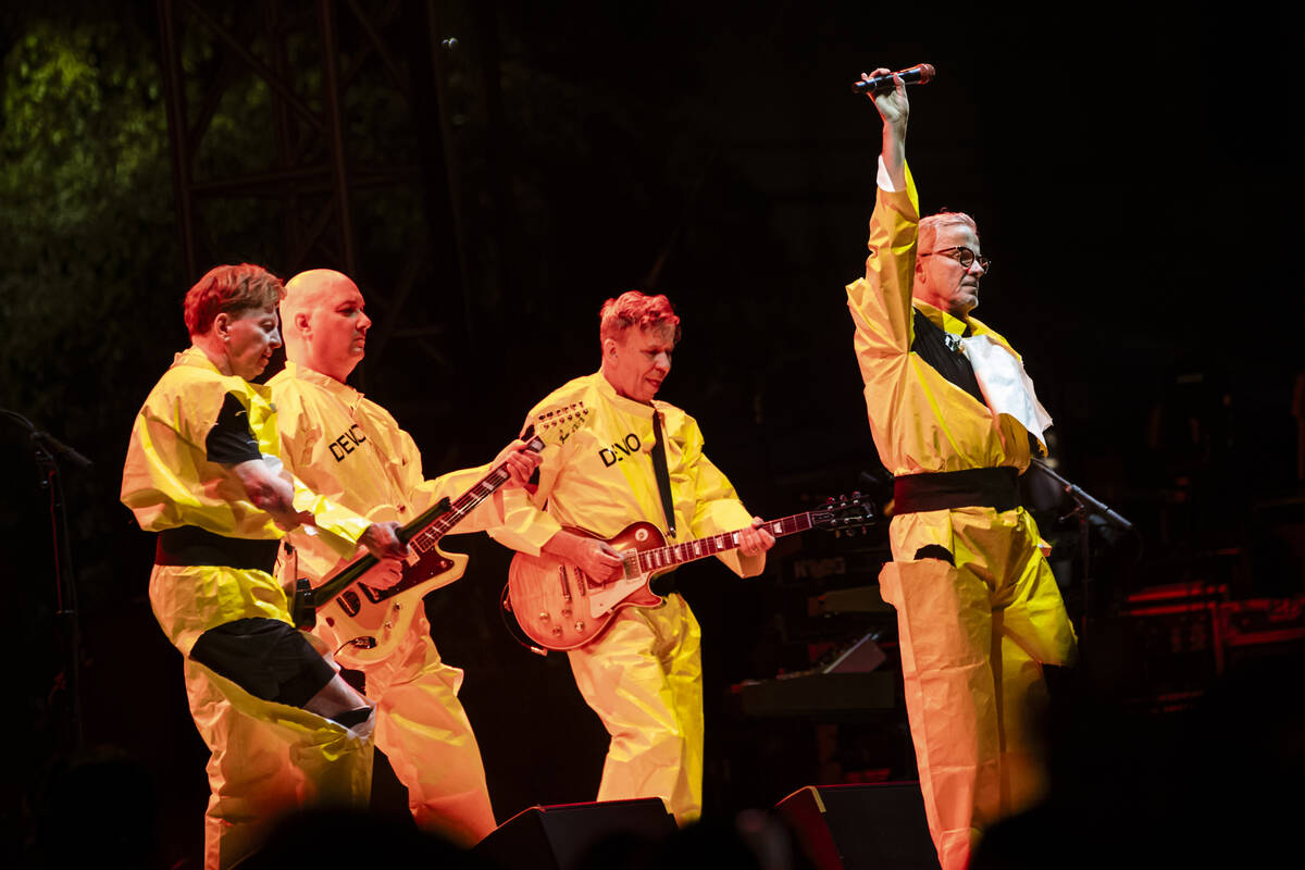 Devo performs during the Punk Rock Bowling music festival at Downtown Las Vegas Events Center o ...