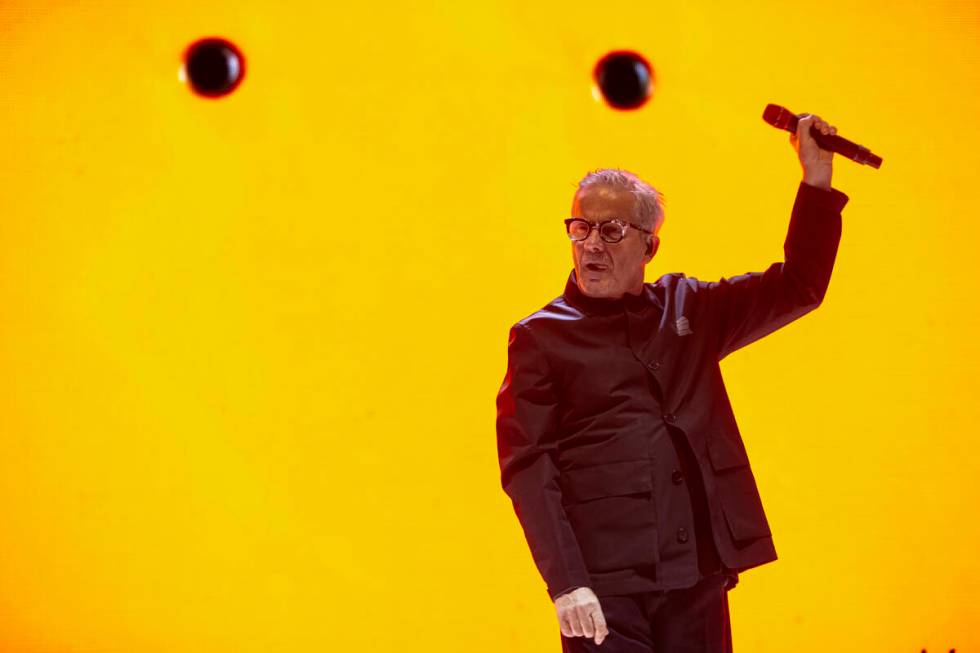 Mark Mothersbaugh of Devo performs during the Punk Rock Bowling music festival at Downtown Las ...