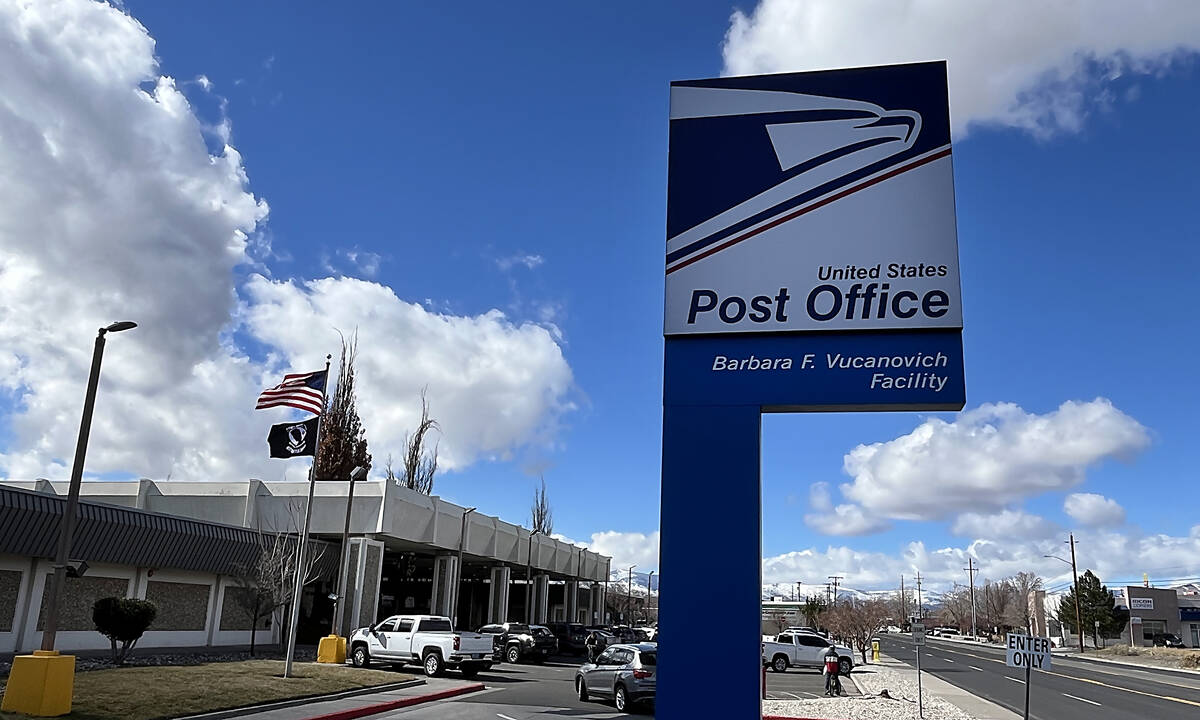 The United States Post Office’s Barbara F. Vucanovich Facility is seen on Vassar St. in ...