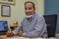 Head of school Dr. Sharon R. Knafo is seen in his office during the first day of school at Shen ...
