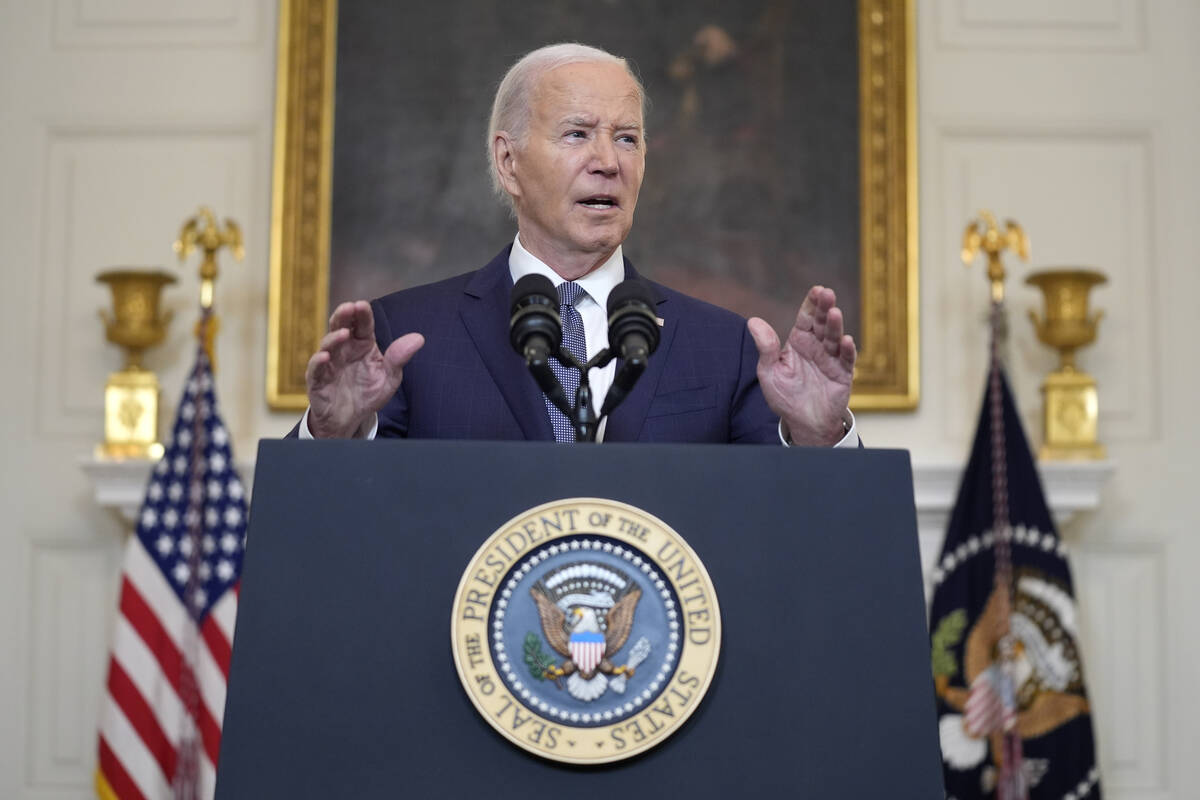 President Joe Biden delivers remarks on the verdict in former President Donald Trump's hush mon ...