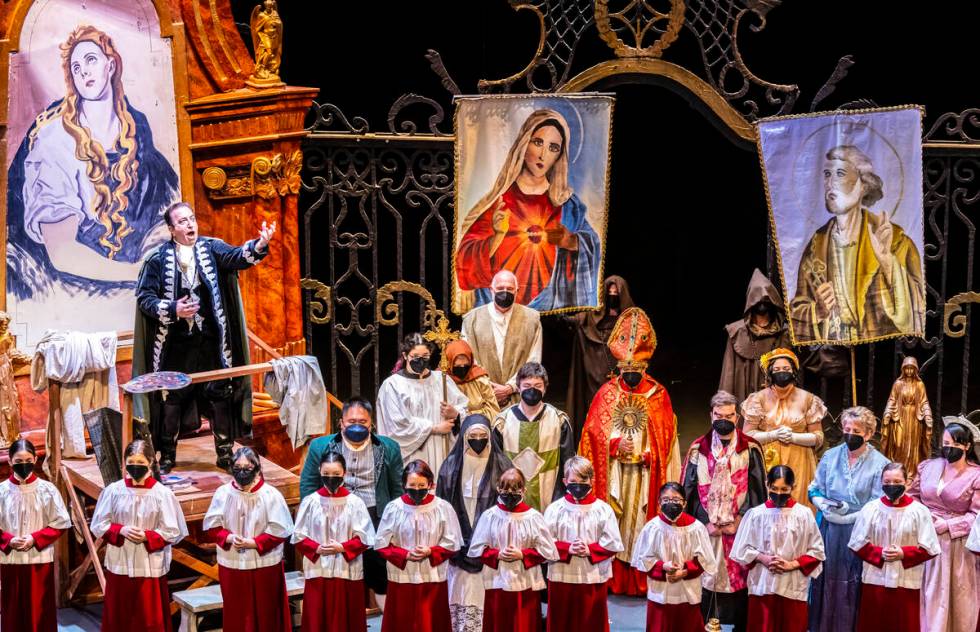 Opera Las Vegas performs "Tosca" in 2022. (Richard Brusky)