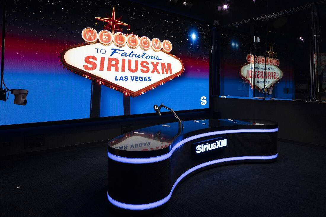 A look at the Vegas-inspired SiriusXM Studio at Wynn Las Vegas, the stage for John Mayer's new ...