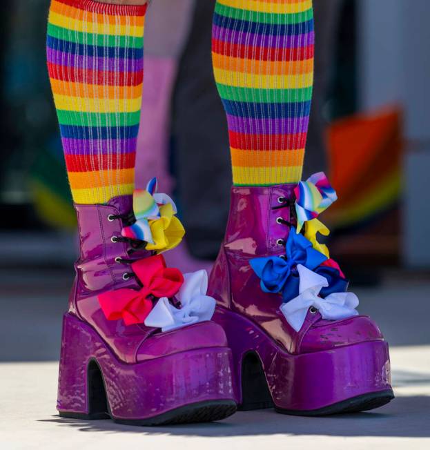 Shoes worn by Sister Prudence Pride of Perfection with the Sin Sity Sisters of Perpetual Indulg ...