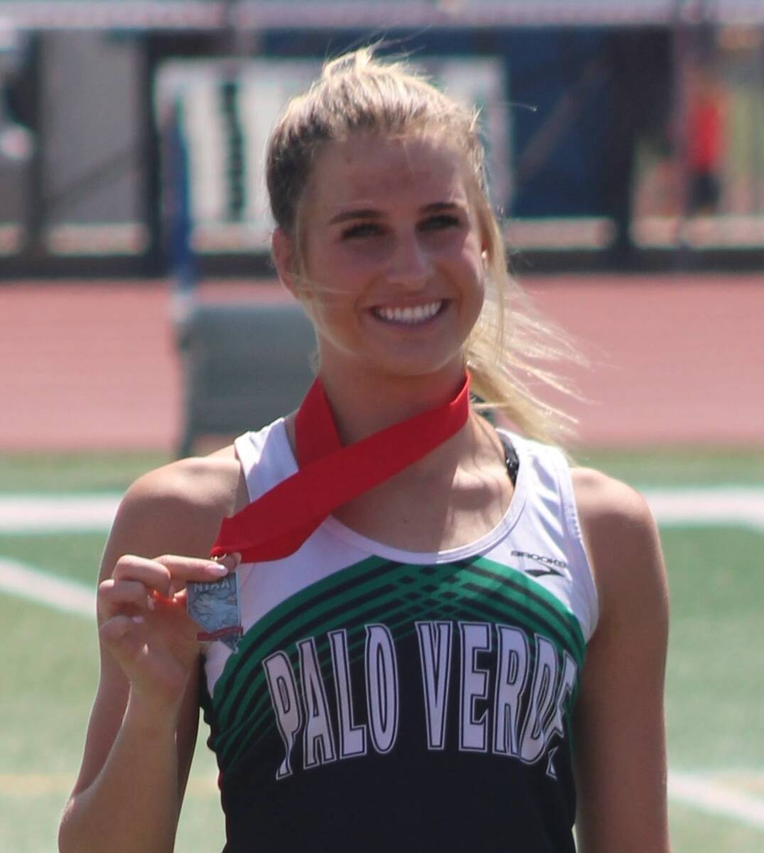 Palo Verde's Berklie Ahlander is a member of the Nevada Preps All-Southern Nevada girls track a ...
