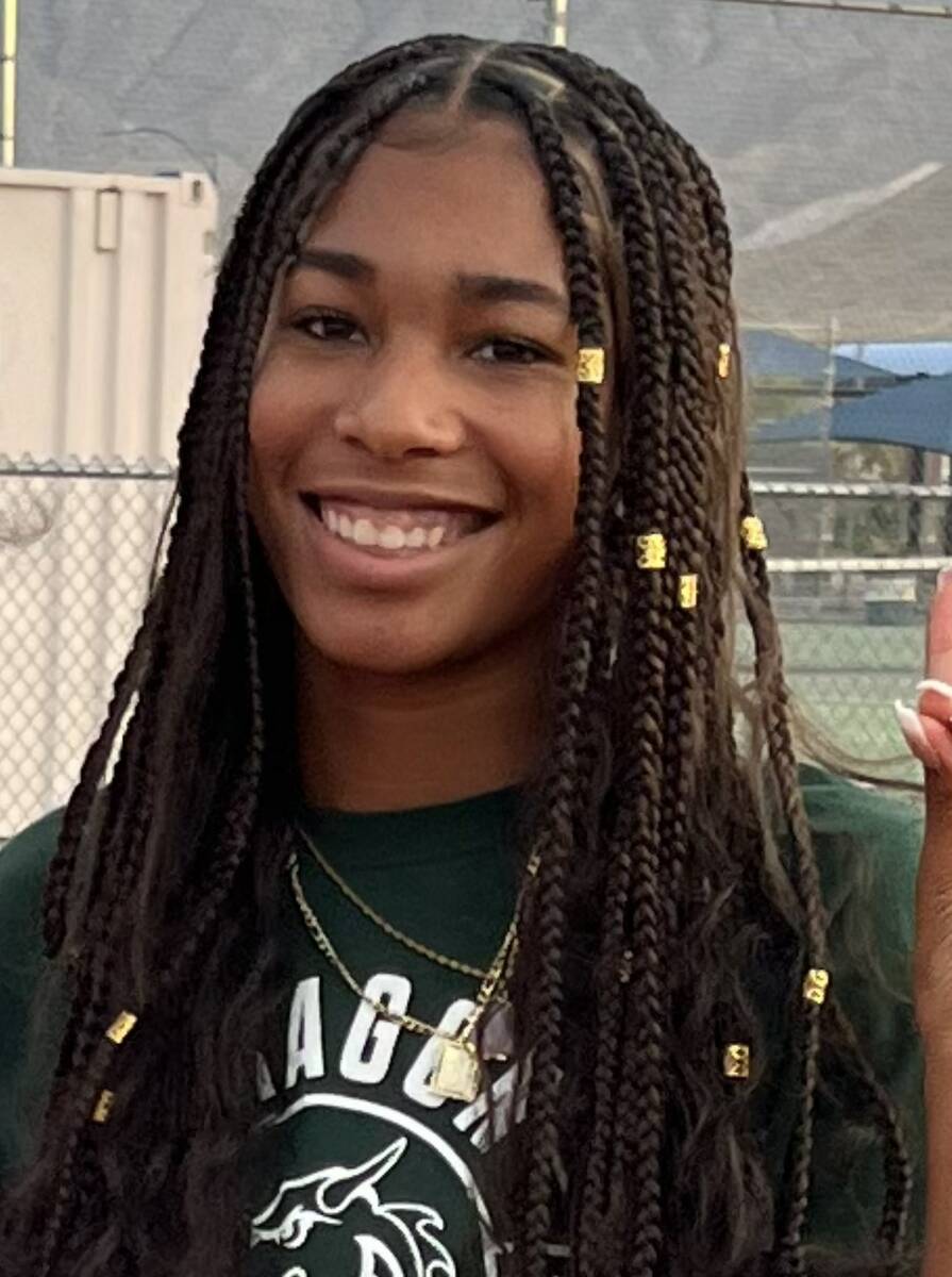 Centennial's Kemerah Howard is a member of the Nevada Preps All-Southern Nevada girls track and ...
