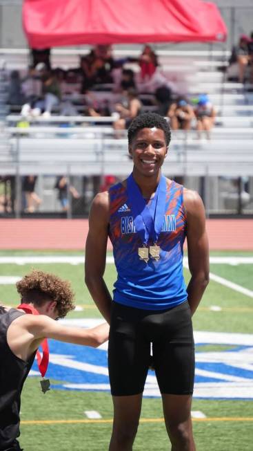 Bishop Gorman's Chase McCallum is a member of the Nevada Preps All-Southern Nevada boys track a ...
