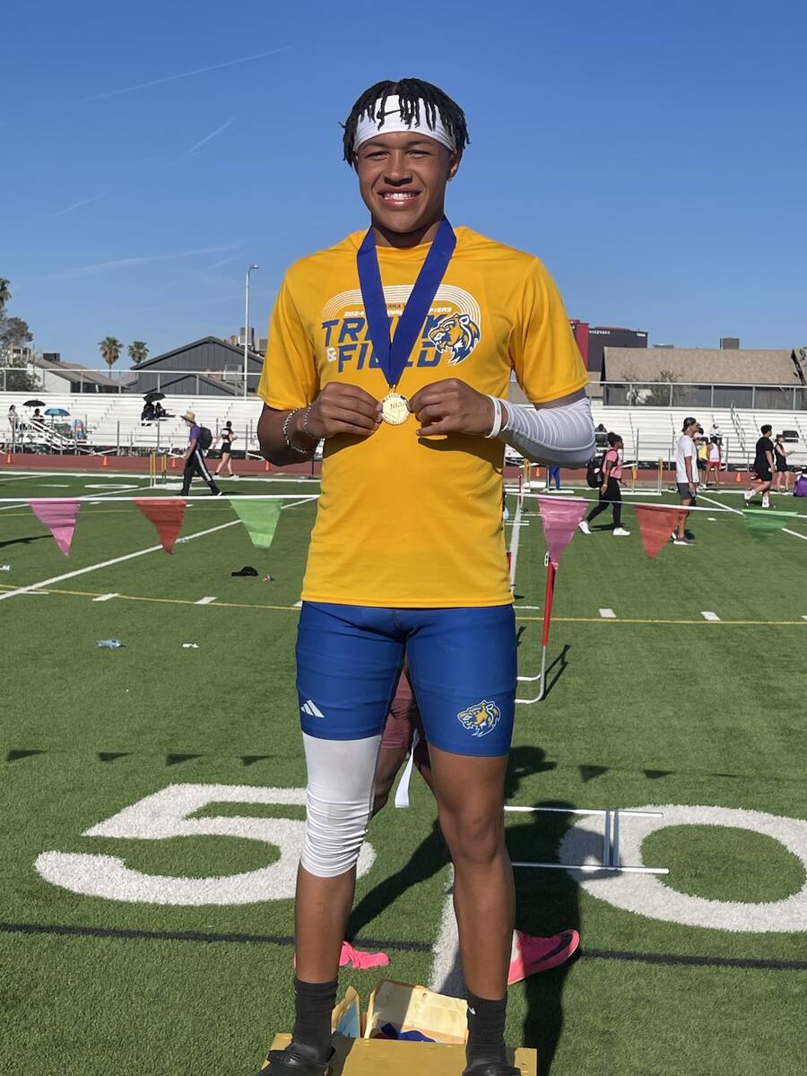 Sierra Vista's Jerron Baker is a member of the Nevada Preps All-Southern Nevada boys track and ...