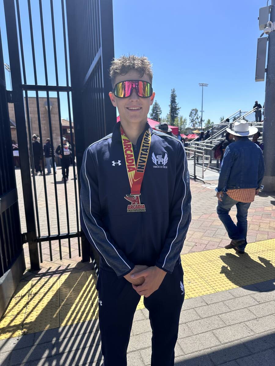 Shadow Ridge's Justin Rawe is a member of the Nevada Preps All-Southern Nevada boys track and f ...