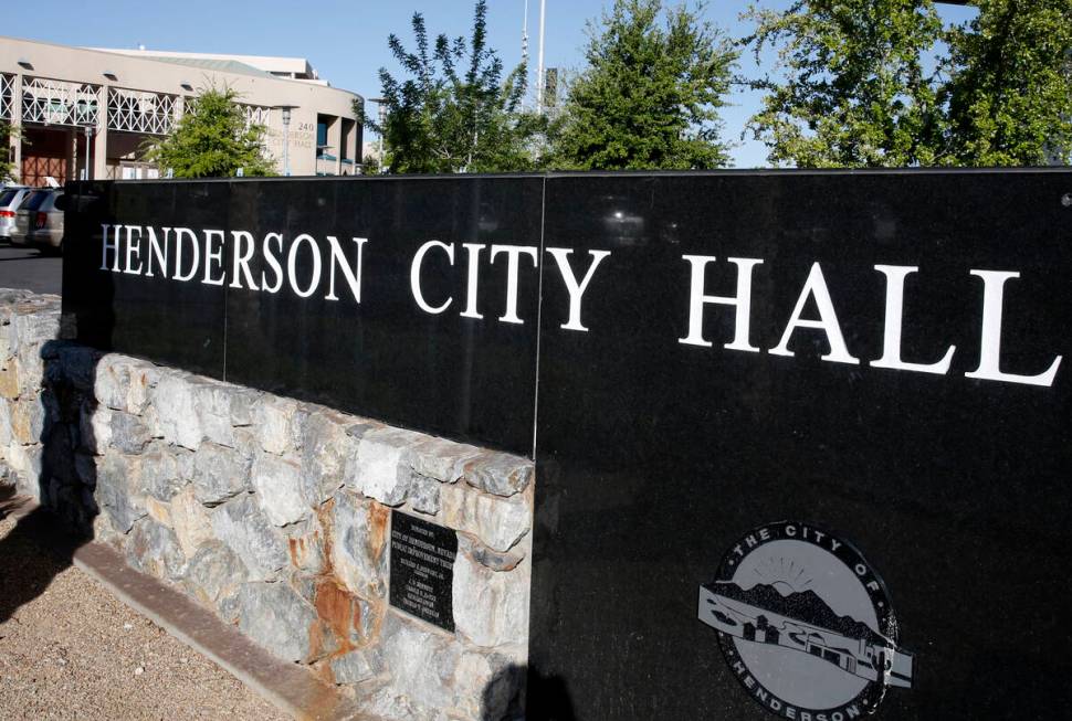 Henderson City Hall. (Las Vegas Review-Journal)