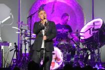 Singer/songwriter Morrissey performs onstage at the Anthem on Thursday, Nov. 30, 2017, in Washi ...