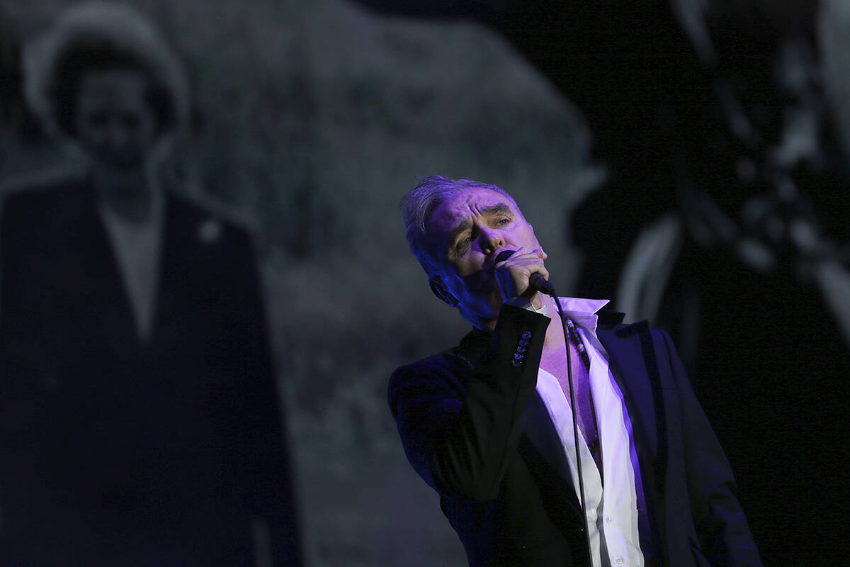 British singer and songwriter Morrissey performs at the Vive Latino music festival in Mexico Ci ...