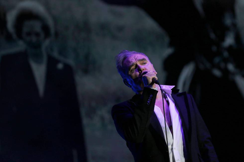 British singer and songwriter Morrissey performs at the Vive Latino music festival in Mexico Ci ...