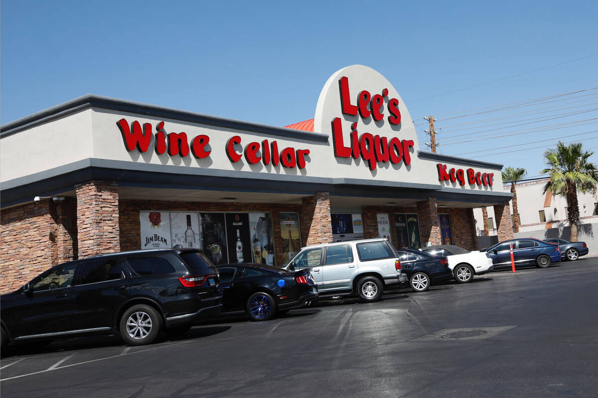 Lee's Discount Liquor is seen on Flamingo Road in Las Vegas, Saturday, Aug. 28, 2021. A propose ...