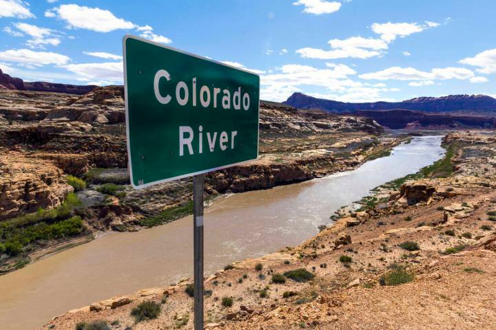 The Colorado River along the Glen Canyon National Recreation Area on Saturday, April 22, 2023, ...