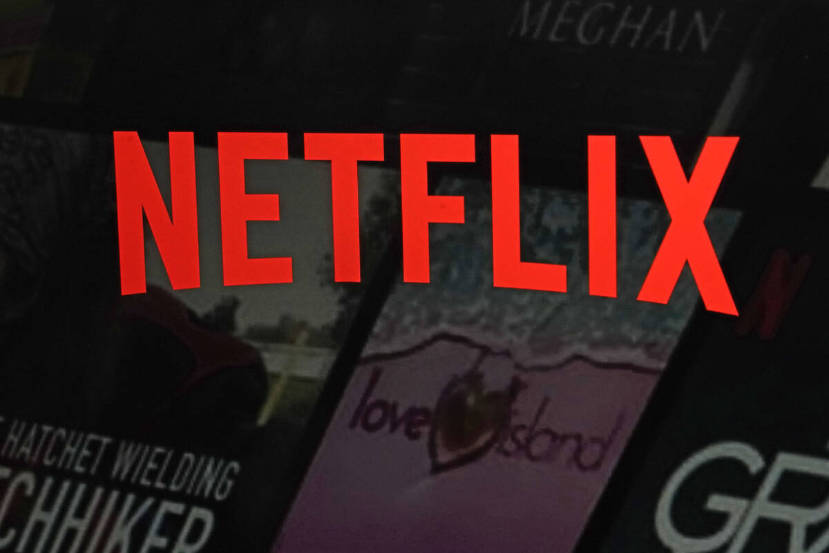 The Netflix logo is shown in this photo from the company's website on Feb. 2, 2023, in New York ...