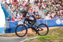 Nine-year-old Isabella Smith, who trains at the BMX track at Veterans' Memorial Park, was crown ...