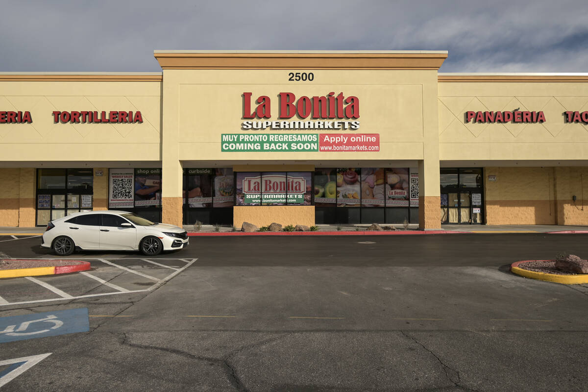The La Bonita supermarket located in Francisco Center at Desert Inn Road and Eastern Avenue is ...
