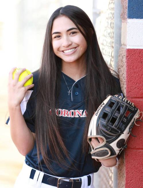 Coronado's Alohi Mundon is a member of the Nevada Preps All-Southern Nevada softball team (Chri ...