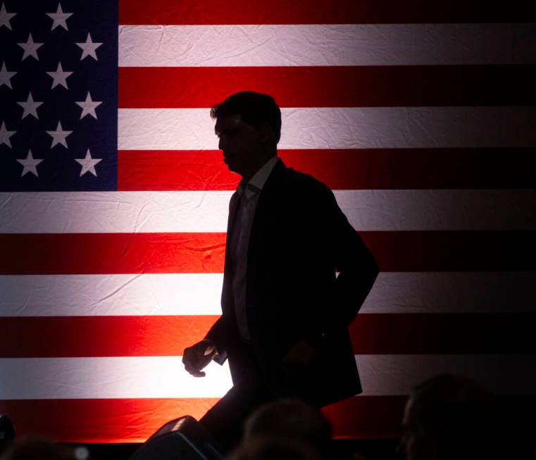 Sam Brown, Republican candidate for U.S. Senate, at Red Rock Resort on Monday, June 3, 2024, in ...