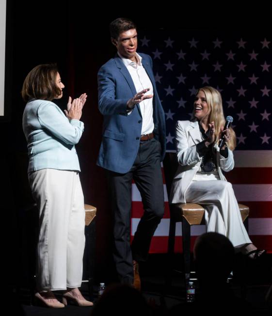 Sam Brown, Republican candidate for U.S. Senate, at Red Rock Resort on Monday, June 3, 2024, in ...