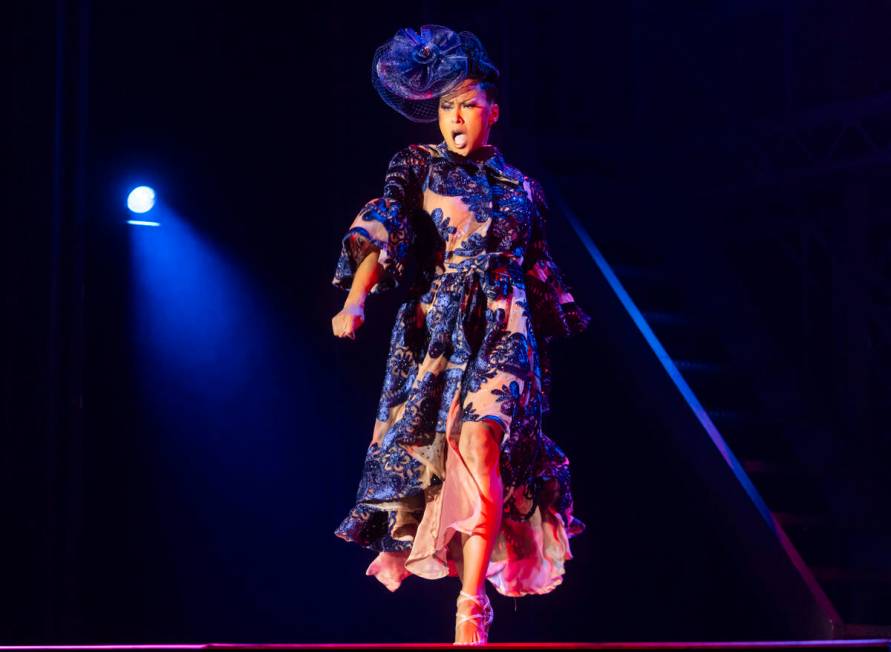 Ms. B LaRose, of Chicago, competes for M- Exotic World in the Burlesque Hall of Fame’s 3 ...