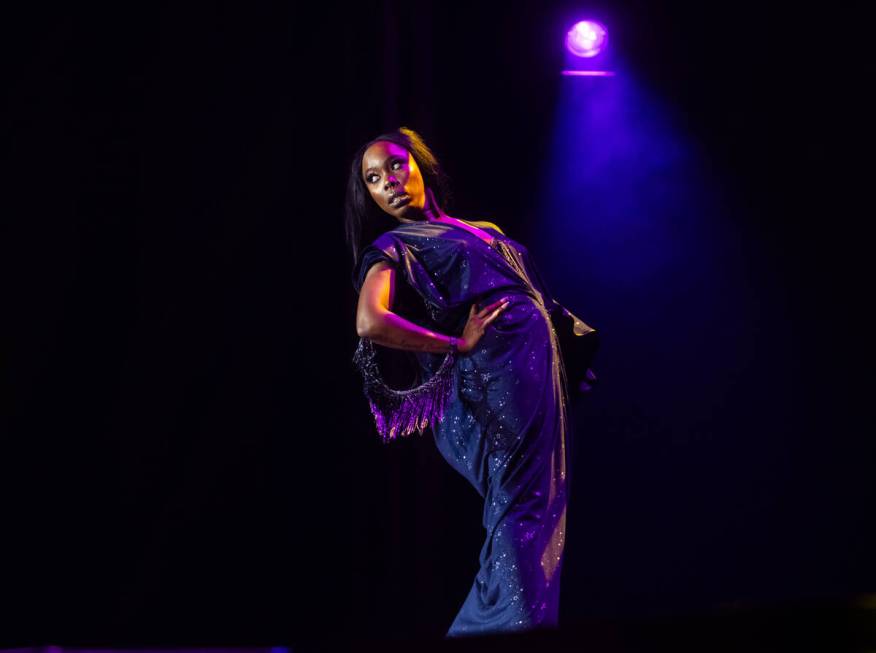 Rose Whip, of St. Louis, competes for Best Debut in the Burlesque Hall of Fame’s 34th an ...