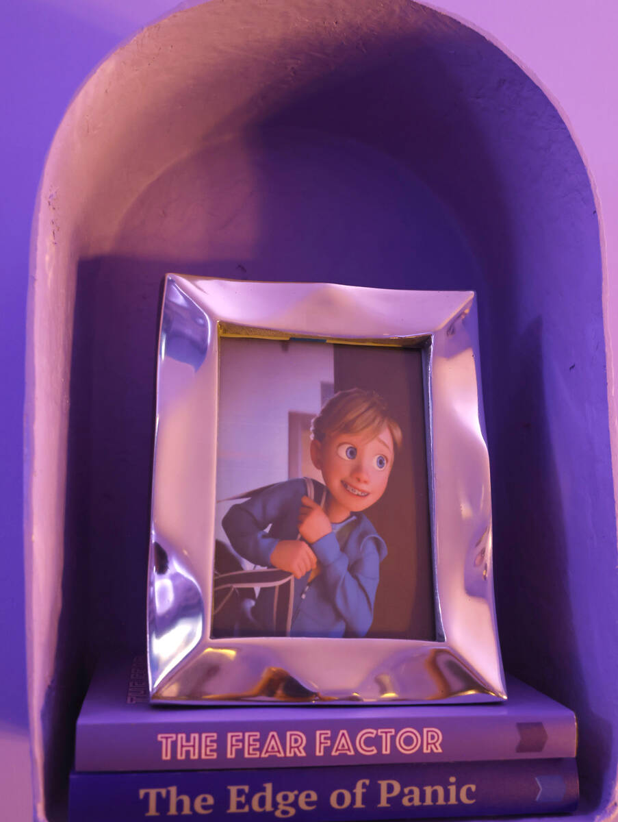 A picture of Riley is displayed at a den with the theme of Fear is pictured at an "Inside ...
