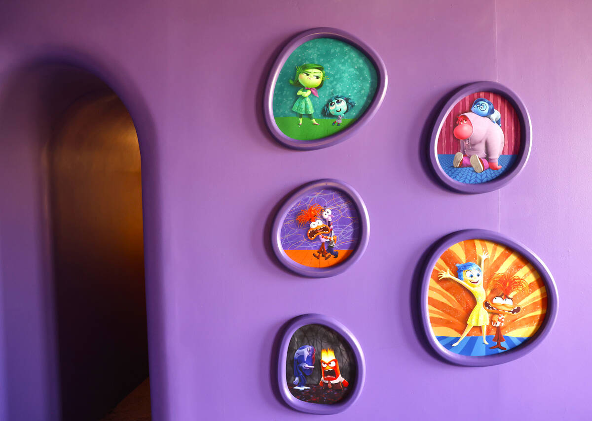 "Inside Out 2" characters are displayed at themed property with rooms inspired by the ...
