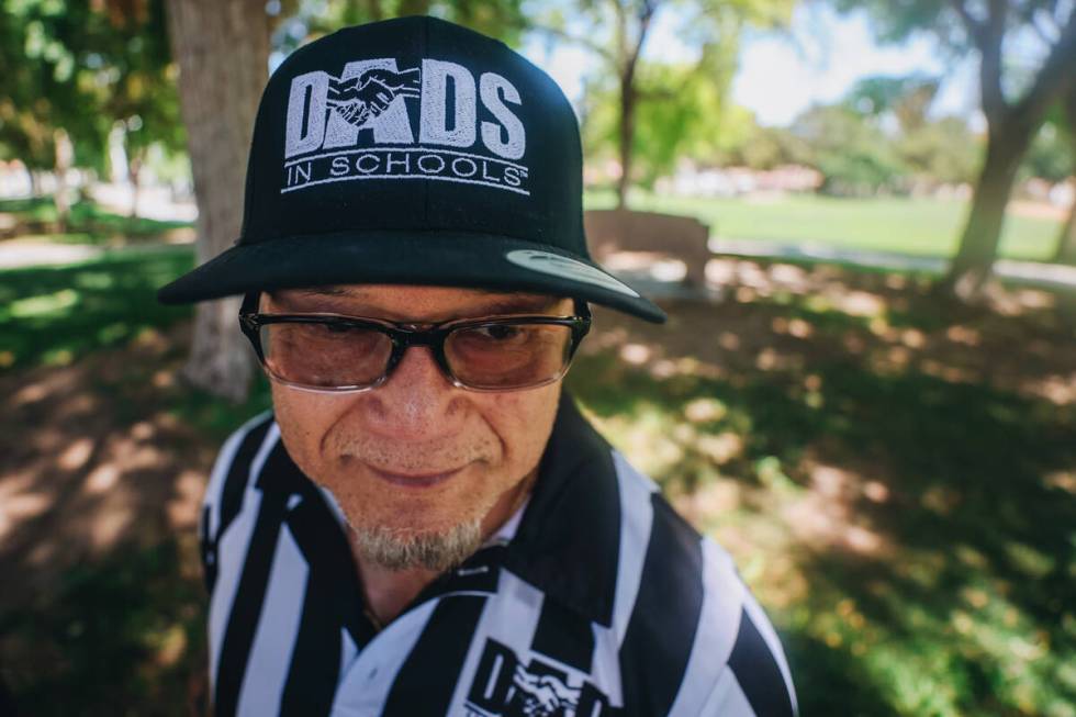 Edward Iglesias sports a Dads in Schools hat at Fox Ridge Park on Saturday, June 15, 2024, in L ...