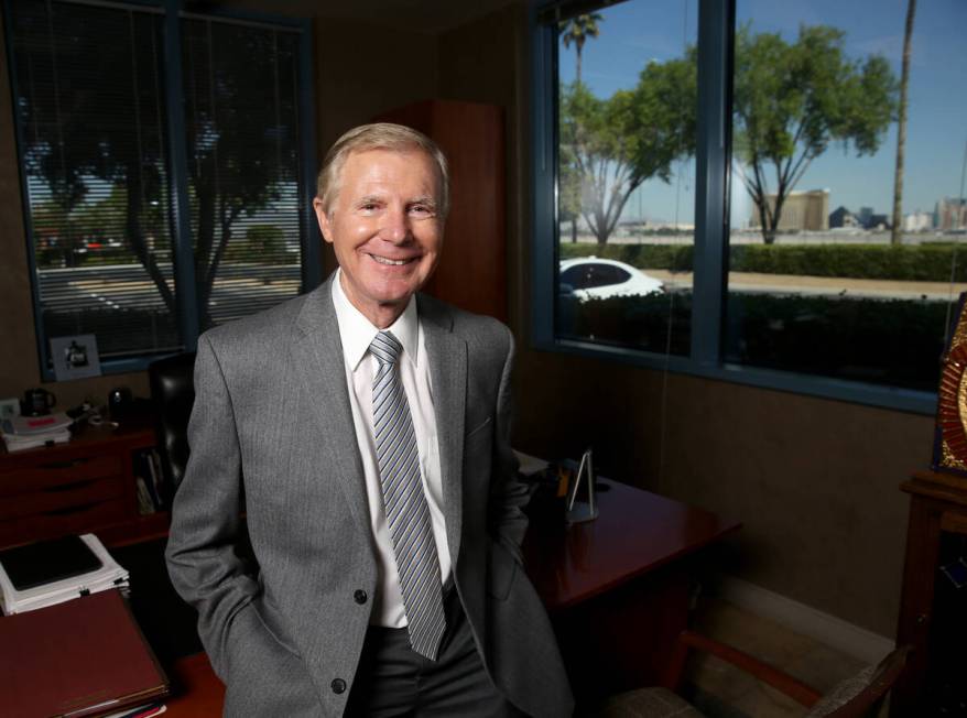 American West Homes founder Larry Canarelli at his Las Vegas offices Friday, April 26, 2019. Ca ...