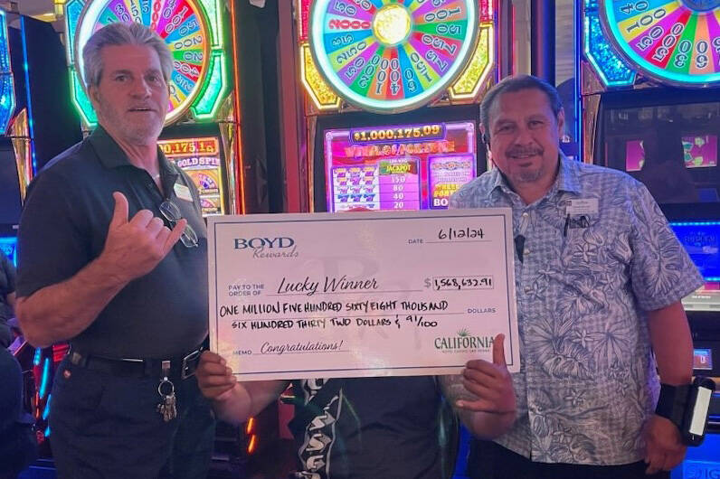 A Hawaiian resident won a $1.5 million jackpot on an IGT Wheel of Fortune slot machine at the C ...