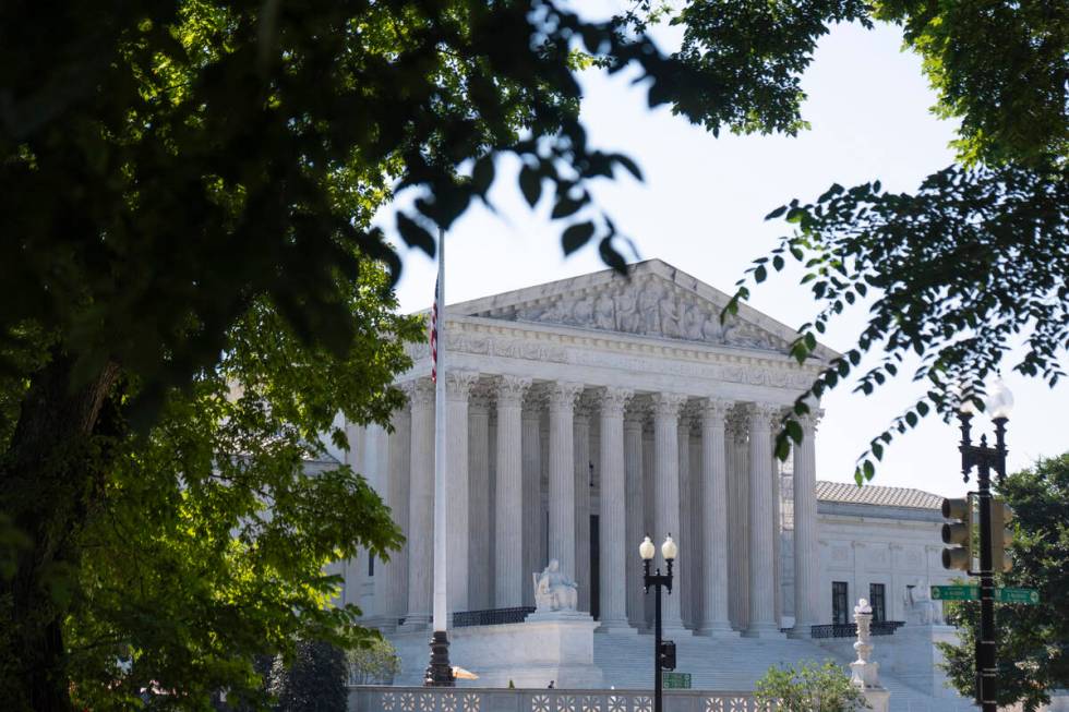 The Supreme Court building is seen on Thursday, June 13, 2024, in Washington. (AP Photo/Mark Sc ...