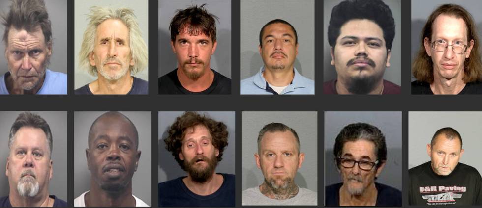 Twelve out of more than 1,800 sex offenders in Clark County were arrested for violating their r ...