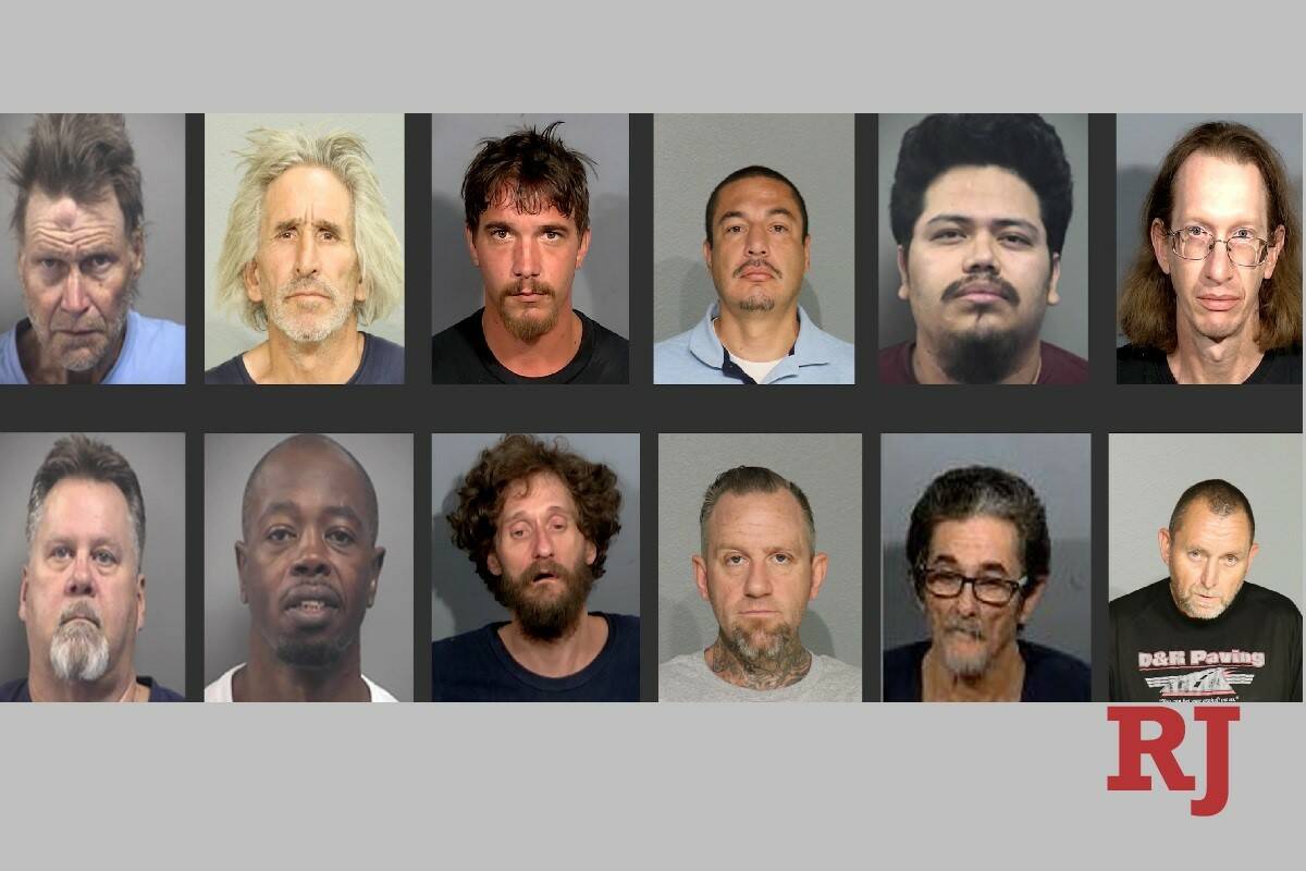 Twelve out of more than 1,800 sex offenders in Clark County were arrested for violating their r ...