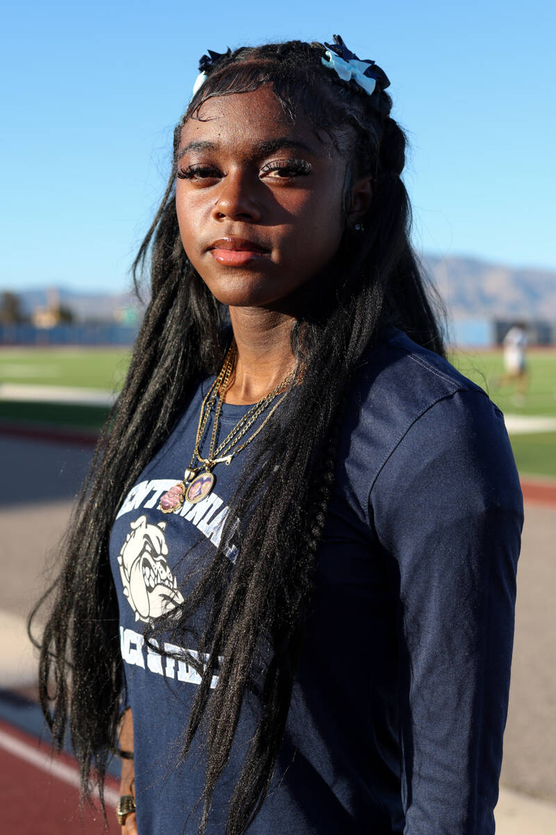 Centennial track and field sprinter Iyonna Codd, the Nevada Preps Girls Athlete of the Year, at ...