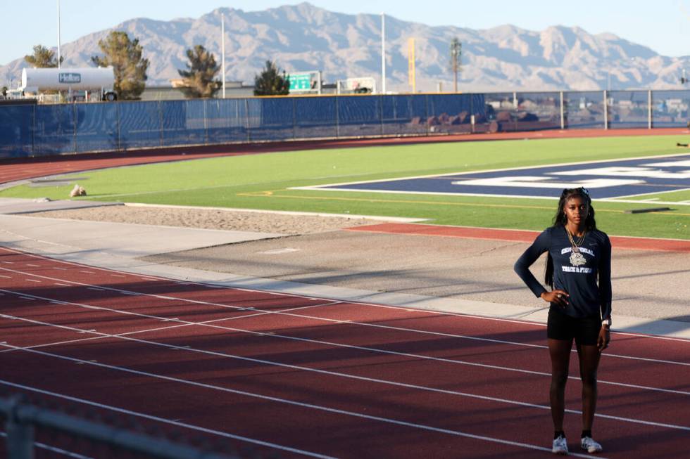 Centennial track and field sprinter Iyonna Codd, the Nevada Preps Girls Athlete of the Year, at ...