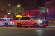 Police respond to a shooting near the Gables Condominiums complex in the area of Green Valley P ...