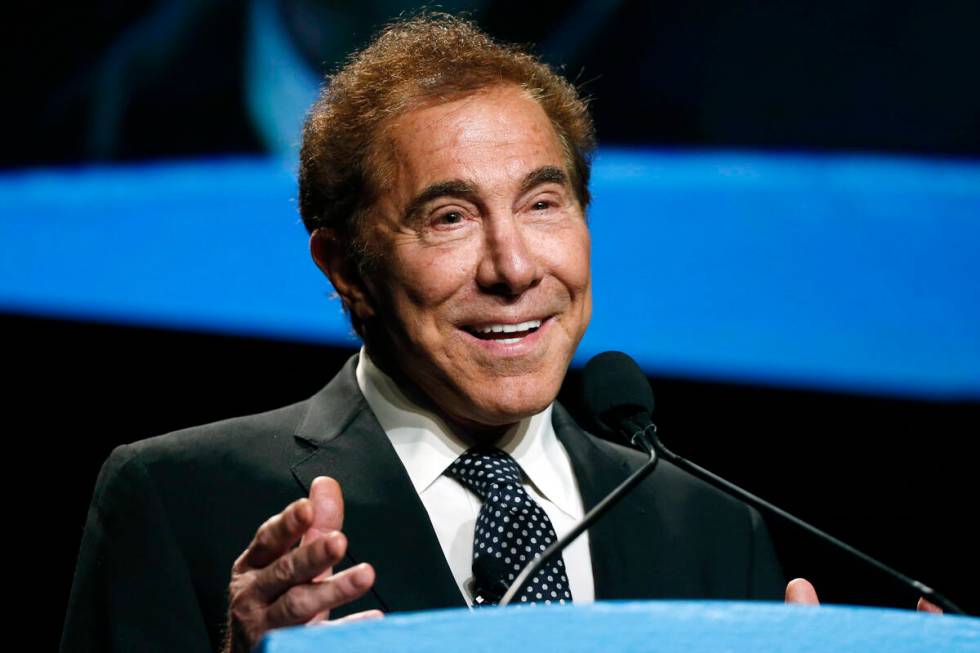 Steve Wynn, then-CEO of Wynn Resorts, delivers the keynote address at Colliers International An ...