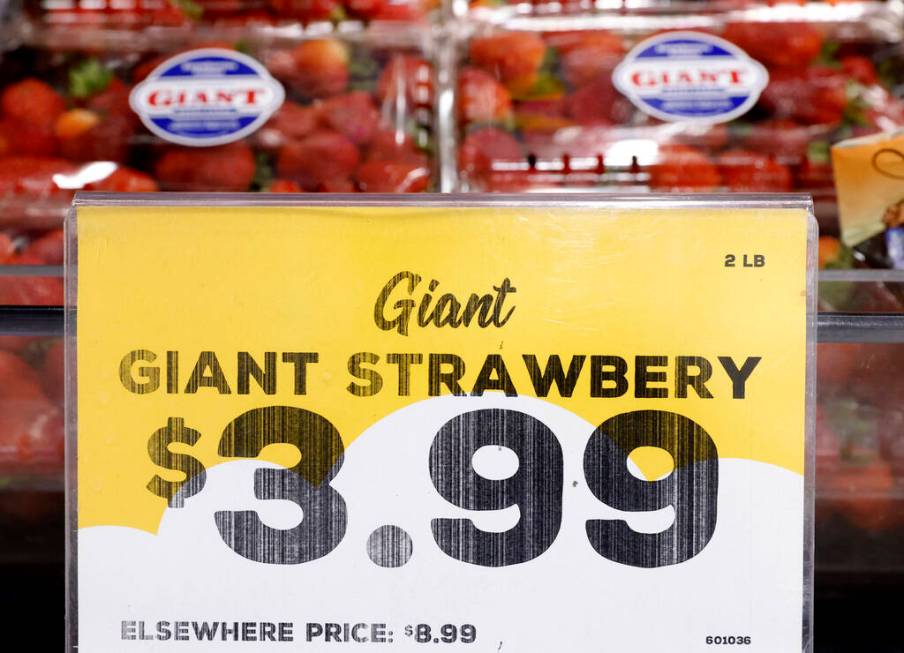 The weekly deal of 2lb. packs of strawberry at Grocery Outlet Bargain Market, on Wednesday, Jun ...