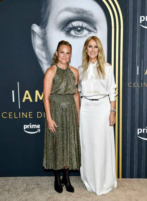 Director Irene Taylor, left, and Celine Dion attend the Amazon MGM Studios special screening of ...