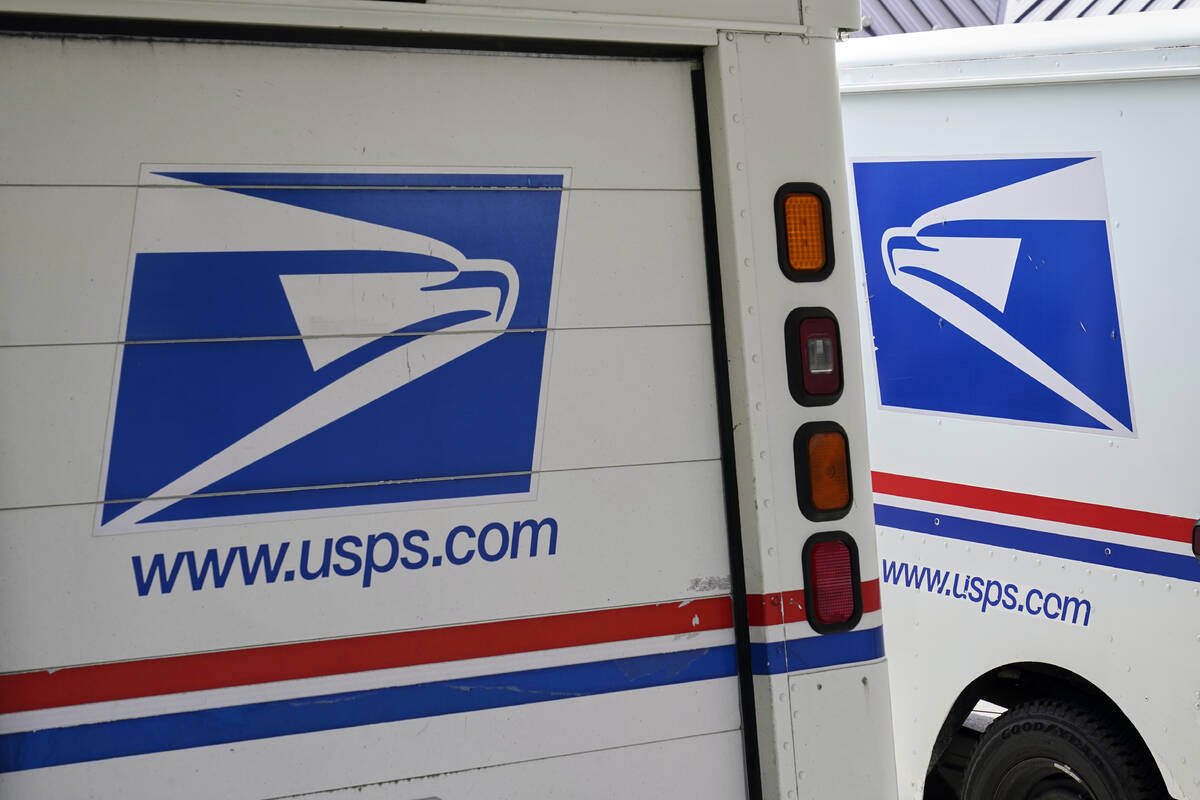 U.S. Postal Service vehicles are seen in this Associated Press file photo. (AP Photo/Nati Harni ...