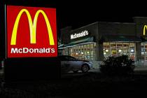 A McDonald's restaurant is seen, Feb. 14, 2018, in Ridgeland, Miss. McDonald’s confirmed, Tue ...