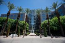 An office building, a part of the Hughes Center office park, on Thursday, June 20, 2024, in Las ...