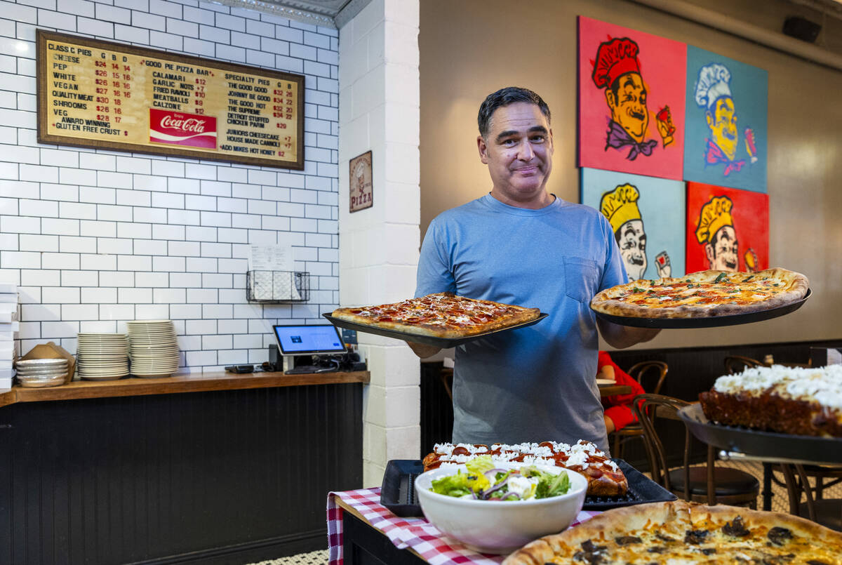 Owner-pizzaiolo Vincent Rotolo is shown here at his Good Pie in the Arts District on Friday, Ju ...