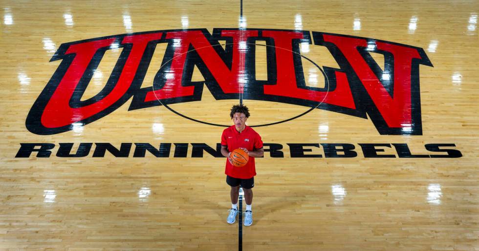 UNLV basketball player Dedan Thomas Jr. at the Mendehall Center on Friday, June 7, 2024, in Las ...