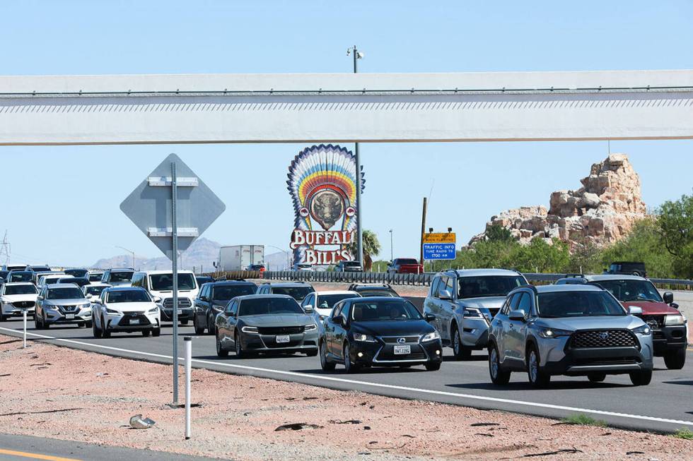 Cars traveling back to California after the Labor Day holiday weekend sit in traffic on Interst ...